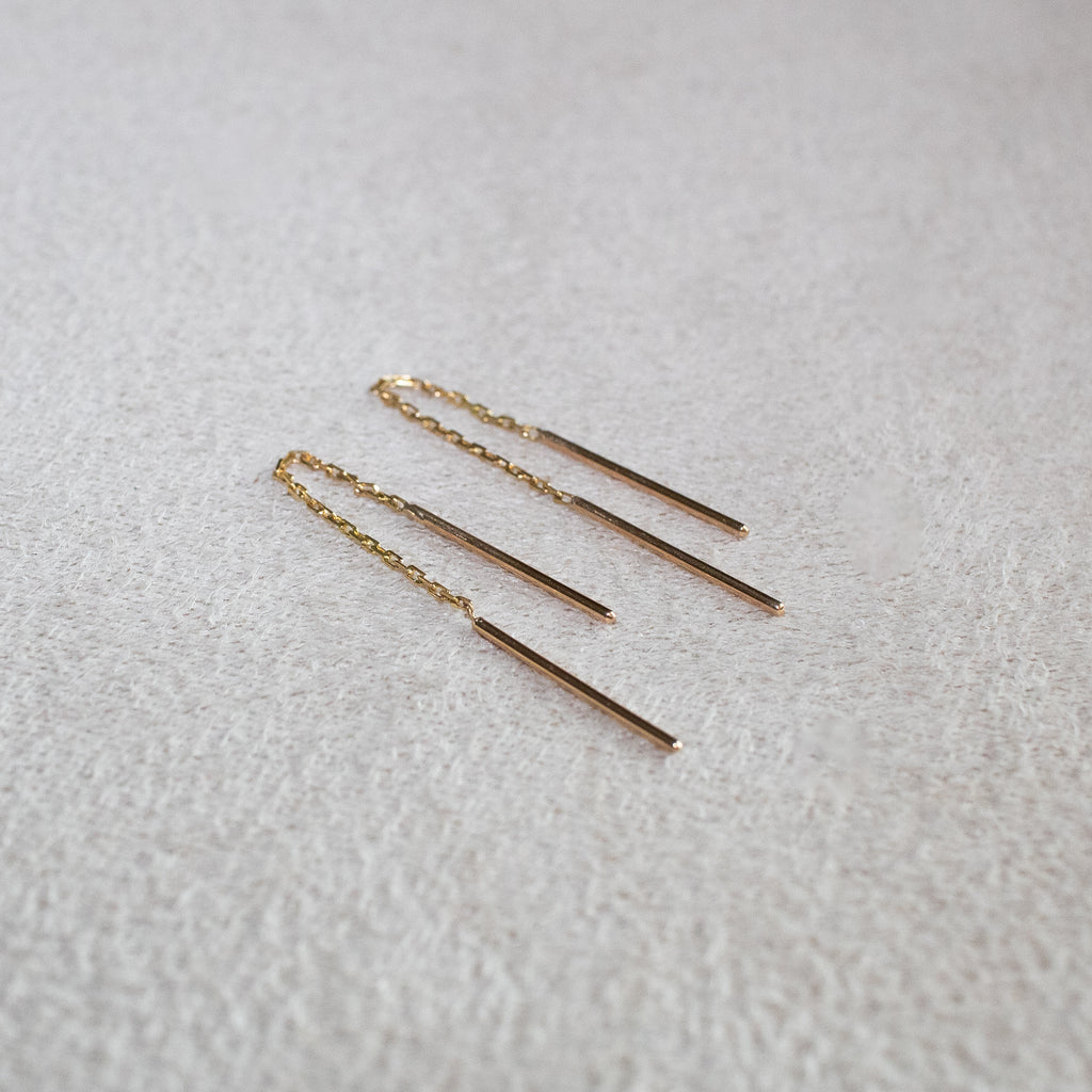 Brinco corrente ouro 18k