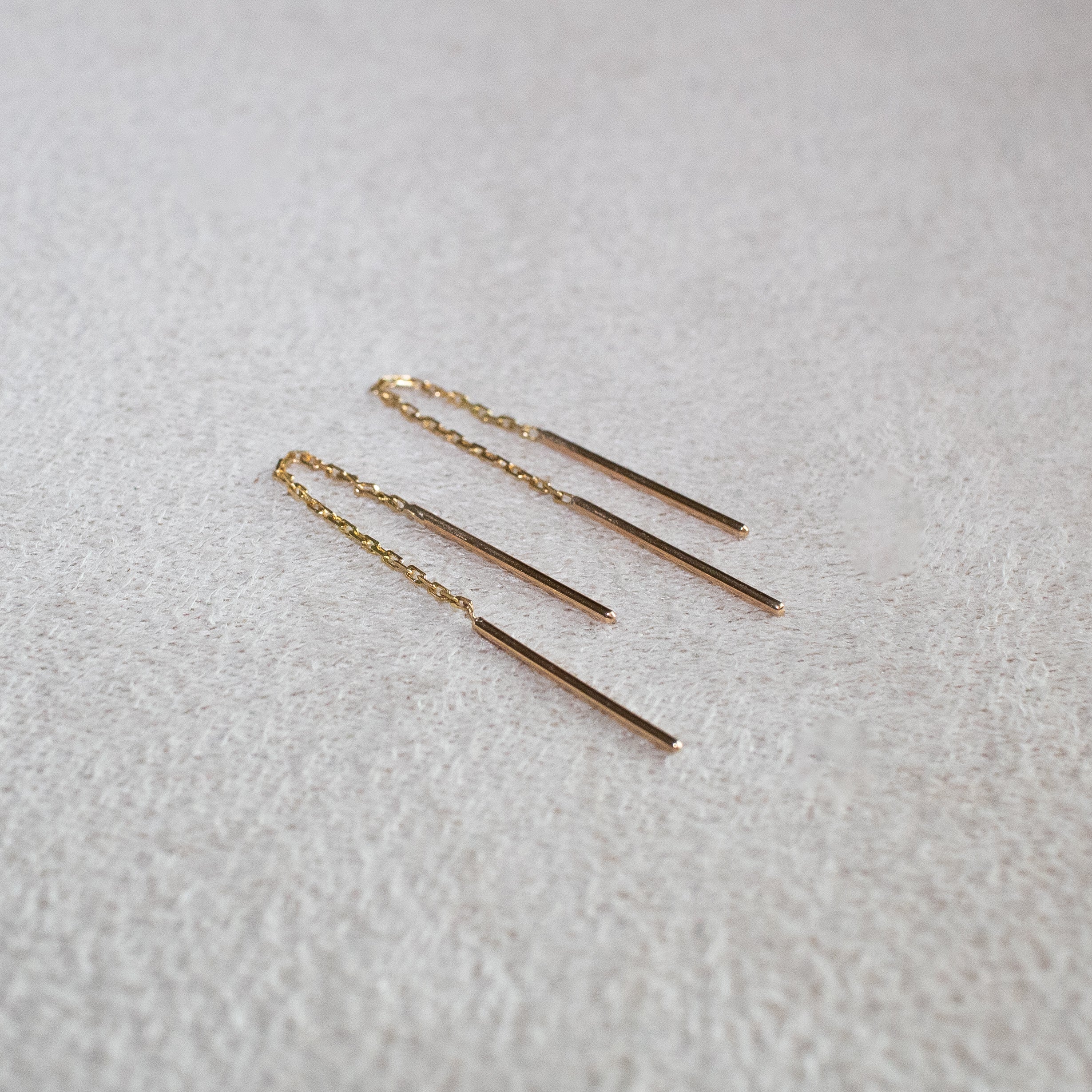 Brinco corrente ouro 18k