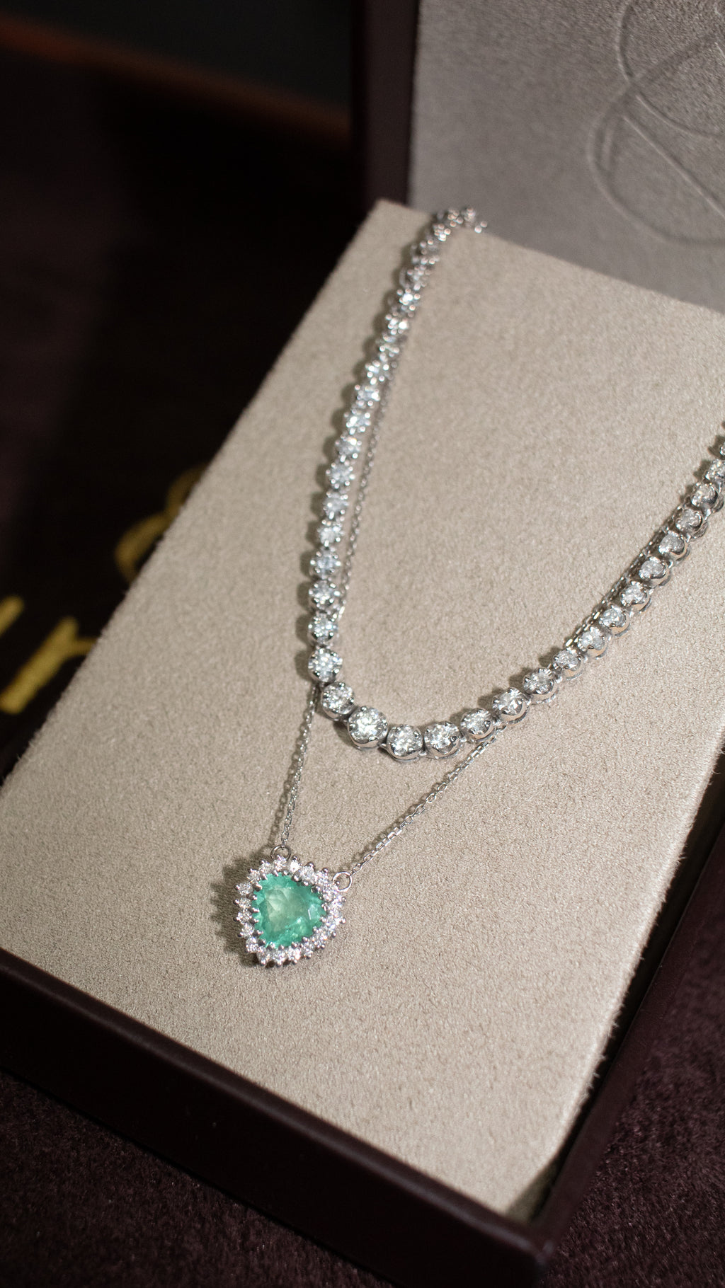 Colar Riviera em diamantes